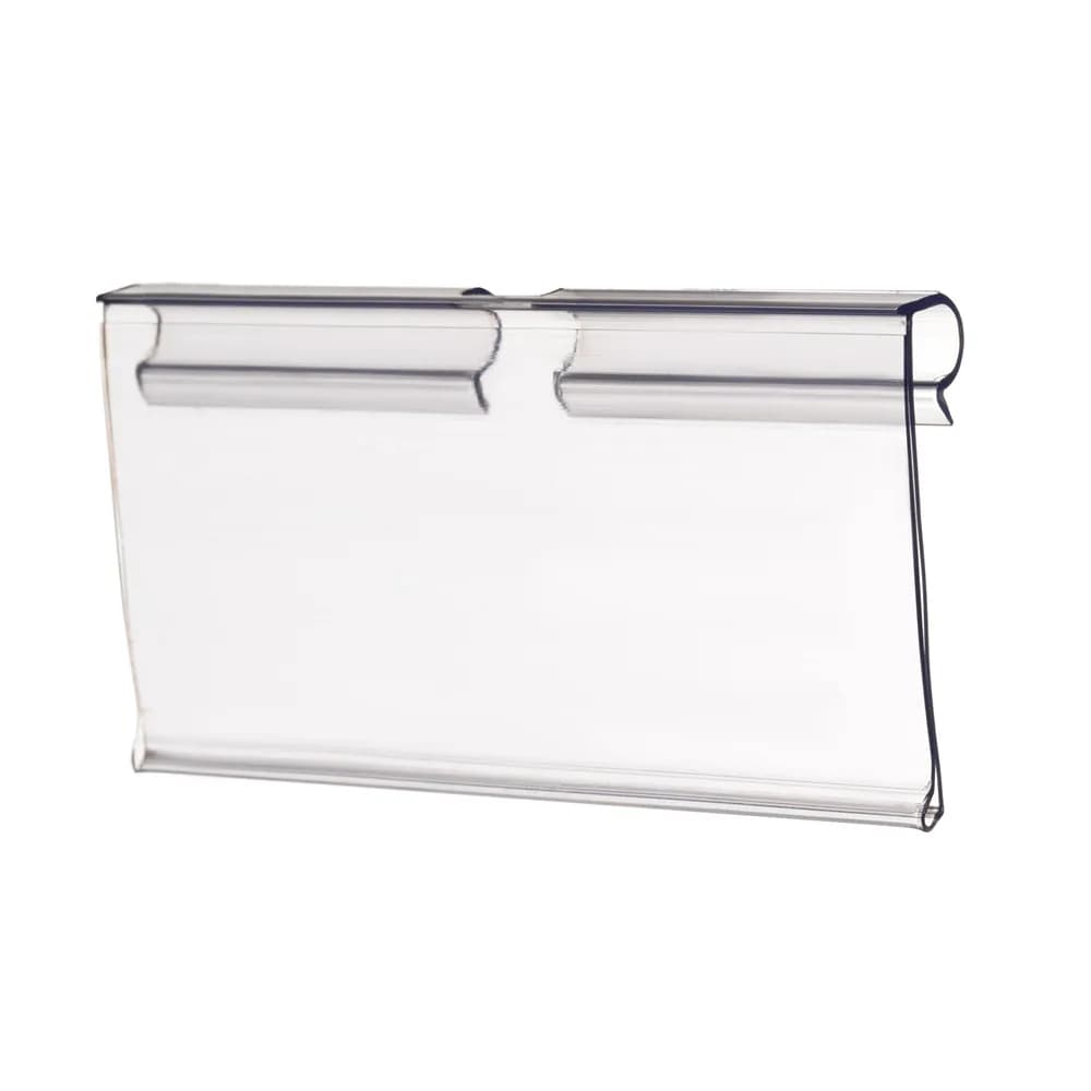 1Pack H4.5cm Plastic Price Tag Sign Label Display Shelf Hook Holder Transparent PVC Supermarket Wire Rack