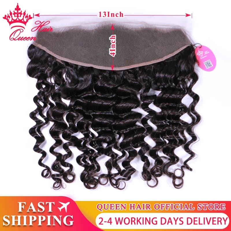 Natural Wave (Loose Deep Wave) Real HD Lace Frontal 13x6 13x4 Closure 5x5 6x6 Virgin Raw Hair 100% Human Hair Queen Hair