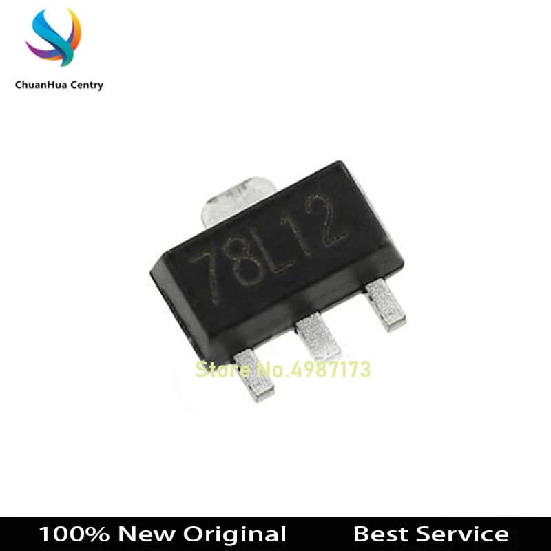 10 Pcs/Lot 78L12 78L06 78L09 SOT89 New and Original In Stock