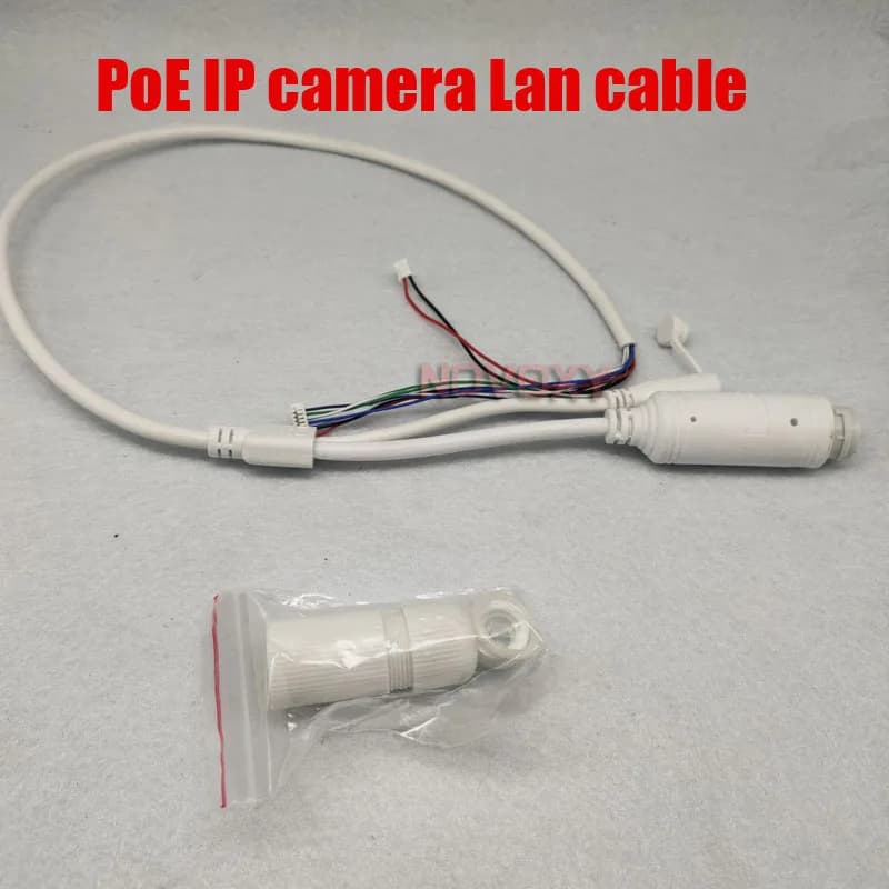 48V to 12V PoE Cable With DC Audio IP Camera RJ45 Cable built in PoE module For CCTV IP Camera Board Module