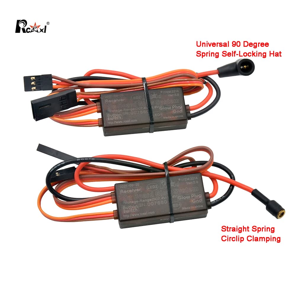 RCEXL Ver2.1 Universal On Board Glow System Methanol Engine Ignition with LED Indicator For  OS YS SAITO HSP RC Car Airplane