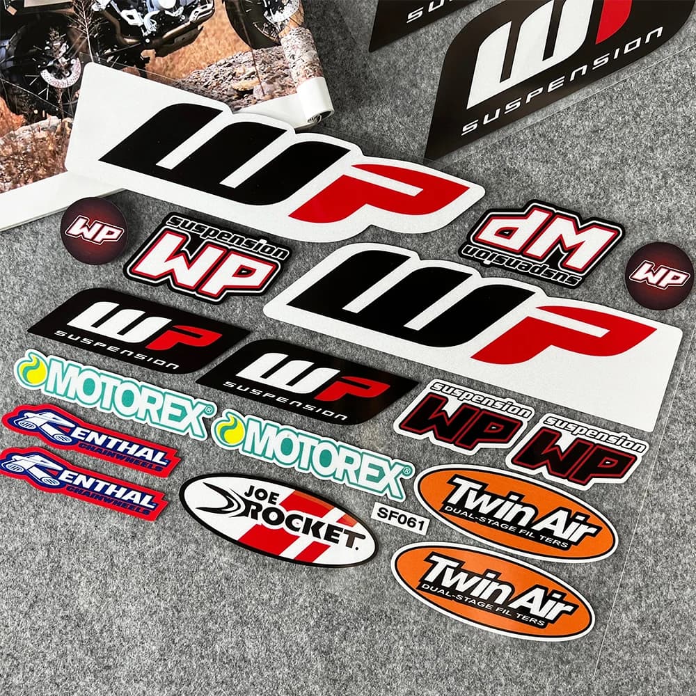 For Fork Stickers Motorcycle Accessories Suspension Waterproof Decals Reflective Decoration Motocross Shocker Damper