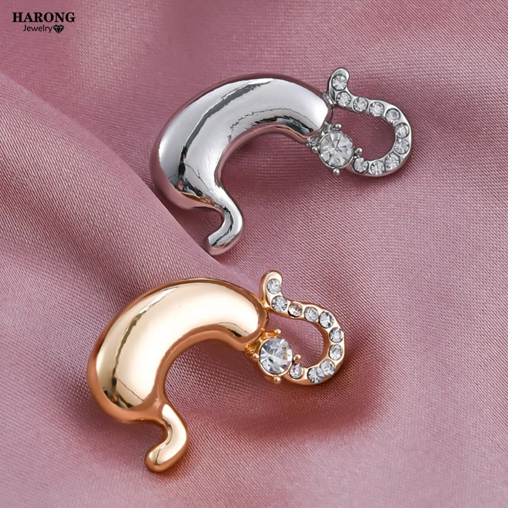 2 Color Anatomy Stomach Brooch Luxury Rhinestone Surgeon Medical Uniform Lapel Pins Doctor Cute Jewelry for Women Accessories