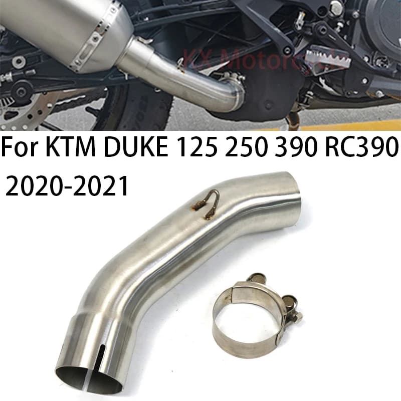 For KTM 390 ADV DUKE 390 adventure 2020 2021 51mm Motorcycle Exhaust Mid Link Pipe Connect Escpae Slip On Modified Upgrade