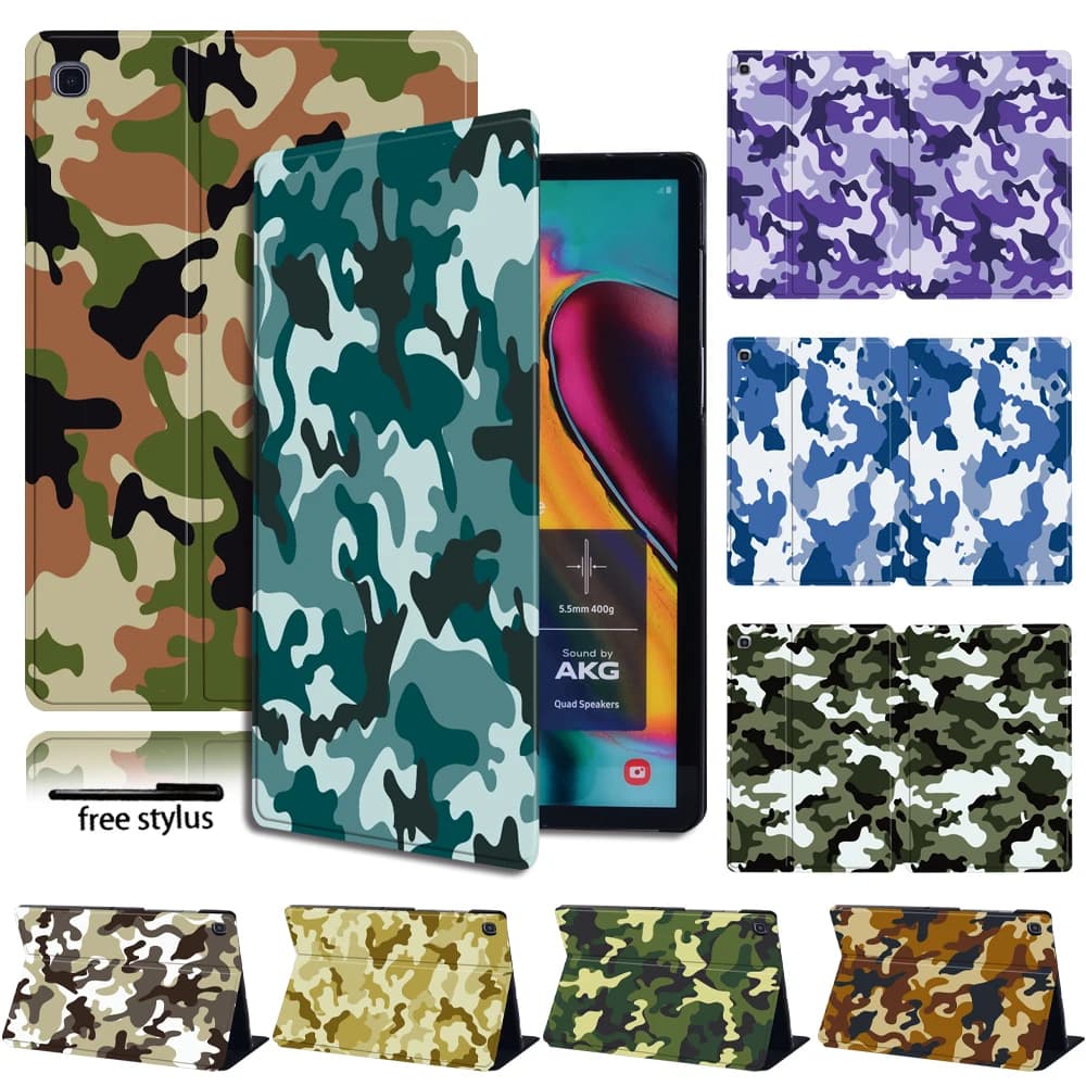 Tablet Case for Samsung Galaxy Tab S6 Lite/Tab A A6 10.1/Tab A 9.7/Tab S5e/Tab A 8.0 Inch Protective Shell + Free Stylus