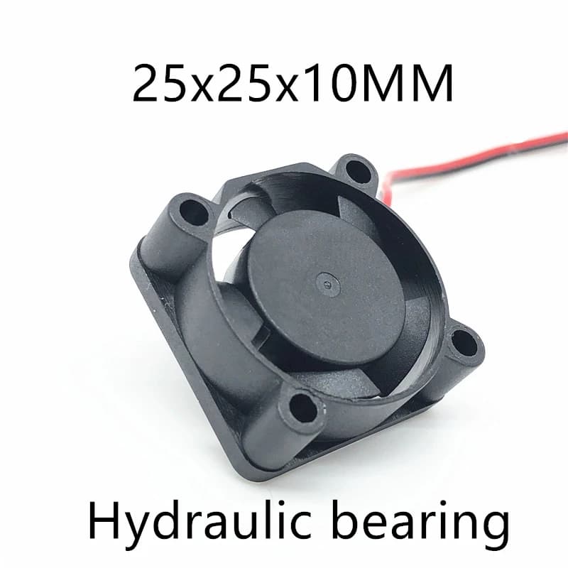 Hydraulic Bearing 2510 25MM 25x25x10MM  Graphics Card Cooling Fan  5V 12V 24V m.2 SSD Fan with 2pin 2PIN