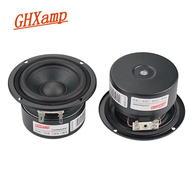 GHXAMP 3 Inch 4ohm Full range Speaker 5-15W HIFI Portable Buletooth Speaker Laptop Bass Glycol Medium-toned Treble Sweet 2pcs