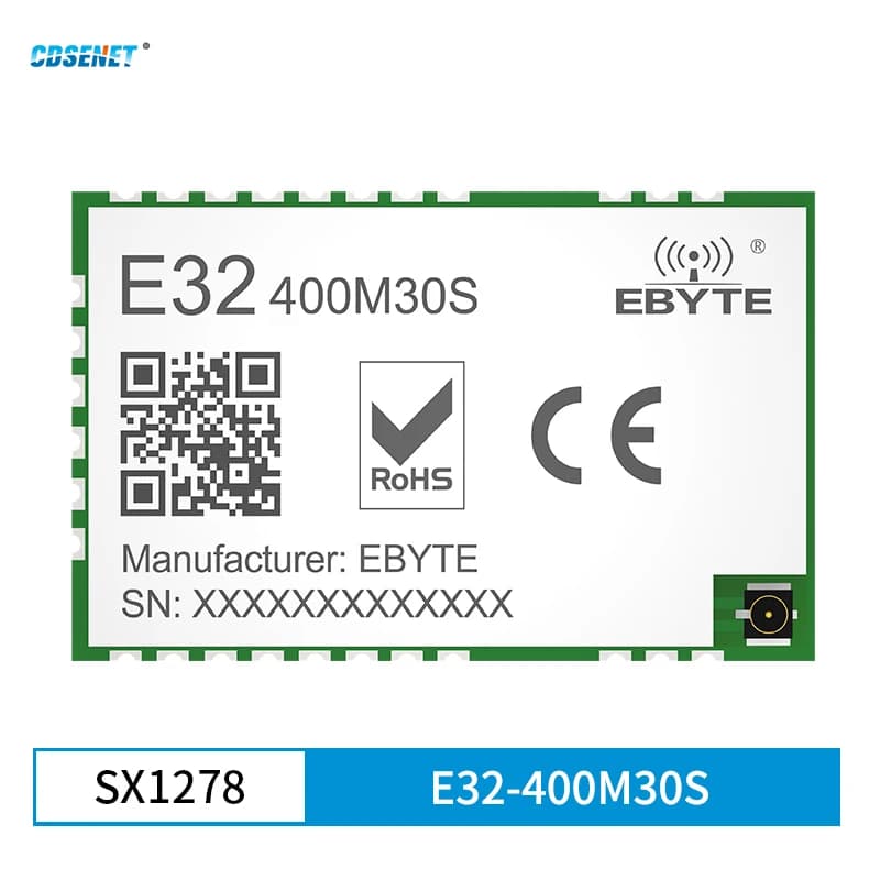 Lora SX1278 Spread Spectrum Module SPI 433MHz 470MHz Long Distance 10KM Low Power 30dBm CDSENET  E32-400M30S PCB stamp hole