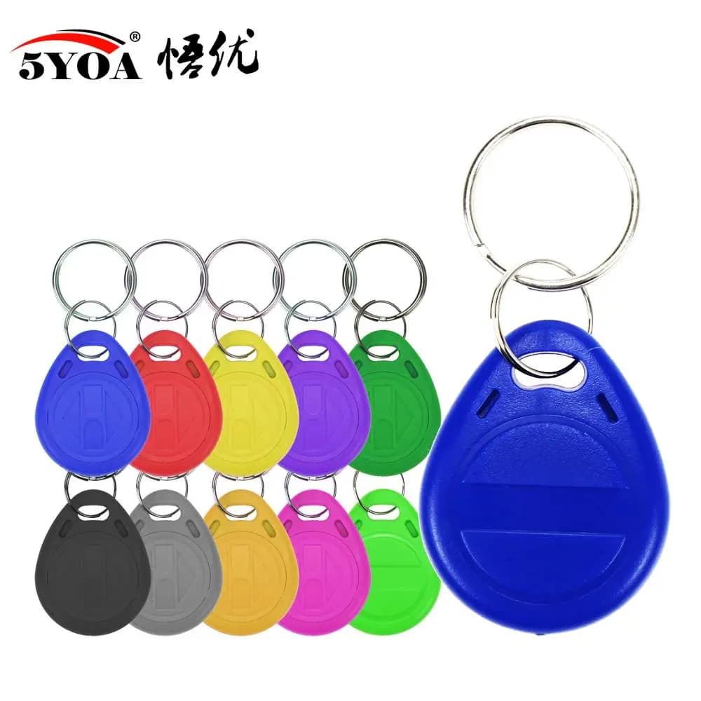 10Pcs EM4305 125Khz Key Copy Rewritable Writable Rewrite EM ID T5577 keyfobs RFID Tag Ring Card Proximity Token Access Duplicate