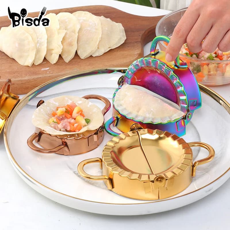 Dumpling Making Steel Stainless Dumplings Mold Pastry Portable Kitchenware Dough Cutter Kitchen Utensils Eco-Friendly Easy
