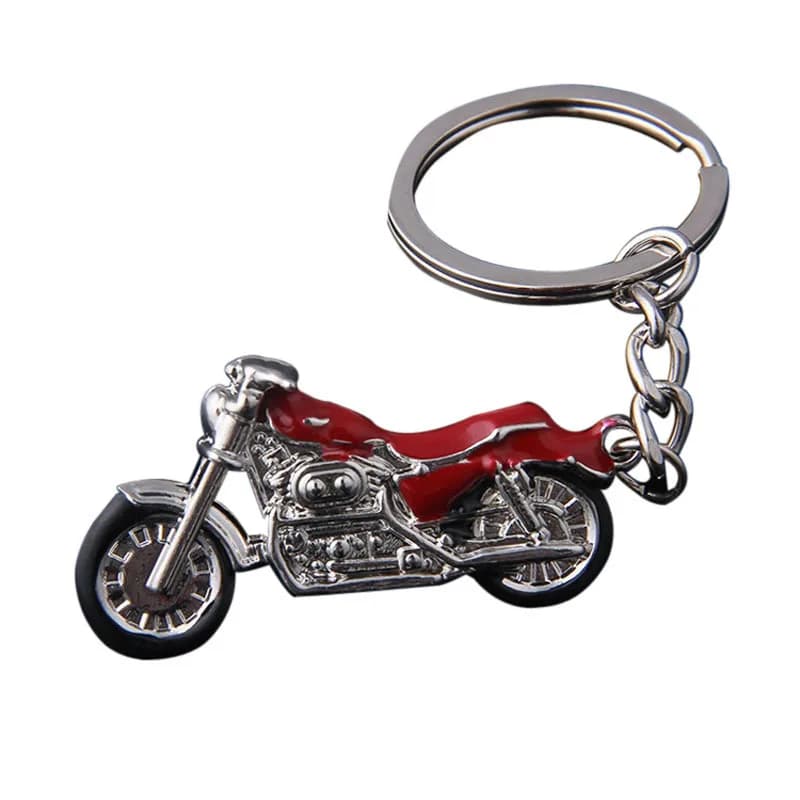 New Motorcycle Key Chain Charm metal keychain men women Car Key Ring 4 color key holder best gift jewelry
