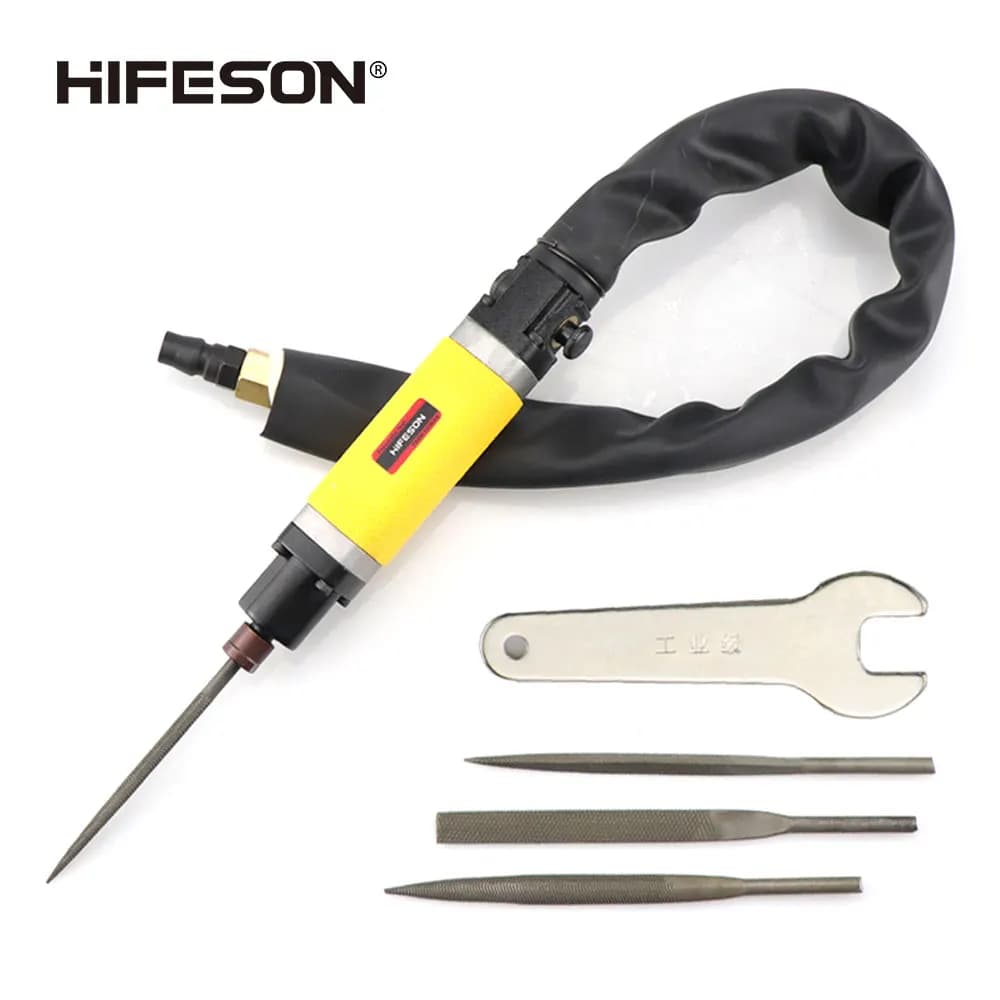HIFESON Air file Pneumatic Grinder Press Bullet File Reciprocating File Saw File Dual-purpose Trimming Air Saw