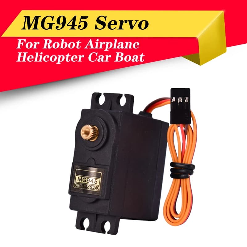 High Quality MG945 Digital Metal Gear Servo 12kg High Torque for RC Airplane Helicopter Robot