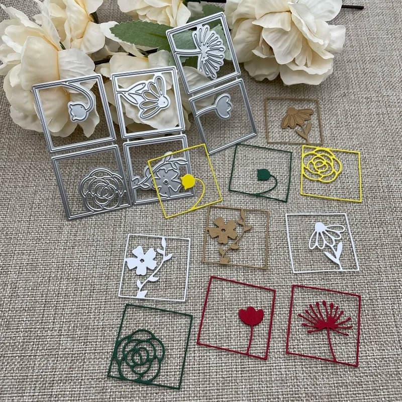 Flower leaf frame Metal Cutting Dies Stencils For DIY Scrapbooking Decorative Embossing Handcraft Die Cutting Template Mold