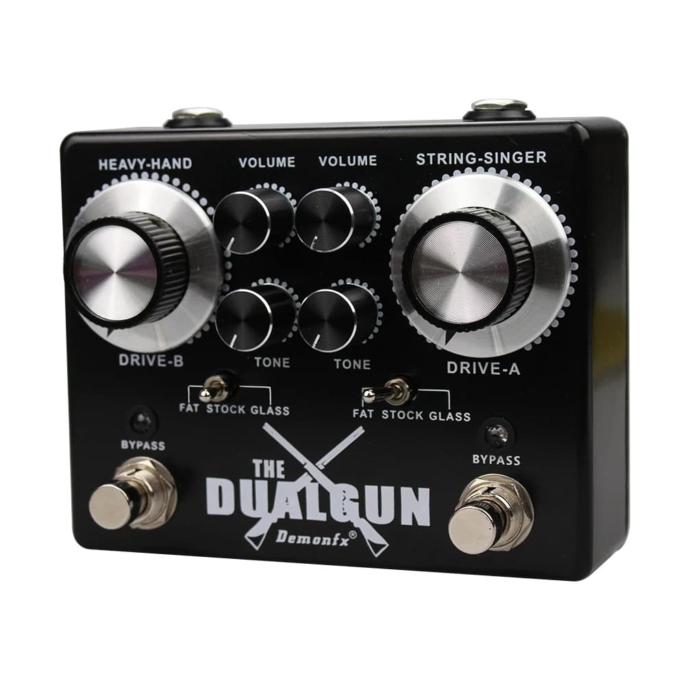 NEW Demonfx High quality The DUALGUN Guitar Effect Pedal Overdriver Distortion Boost With True Bypass Guitar Pedal