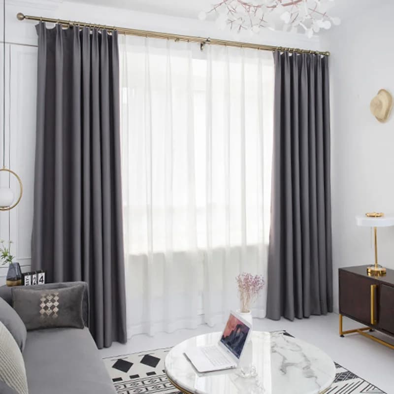 Modern Blackout Curtains for Living Room, Window Treatment, Bedroom Cloth Drapes, Blinds Finished, Home Decor Panels Customs