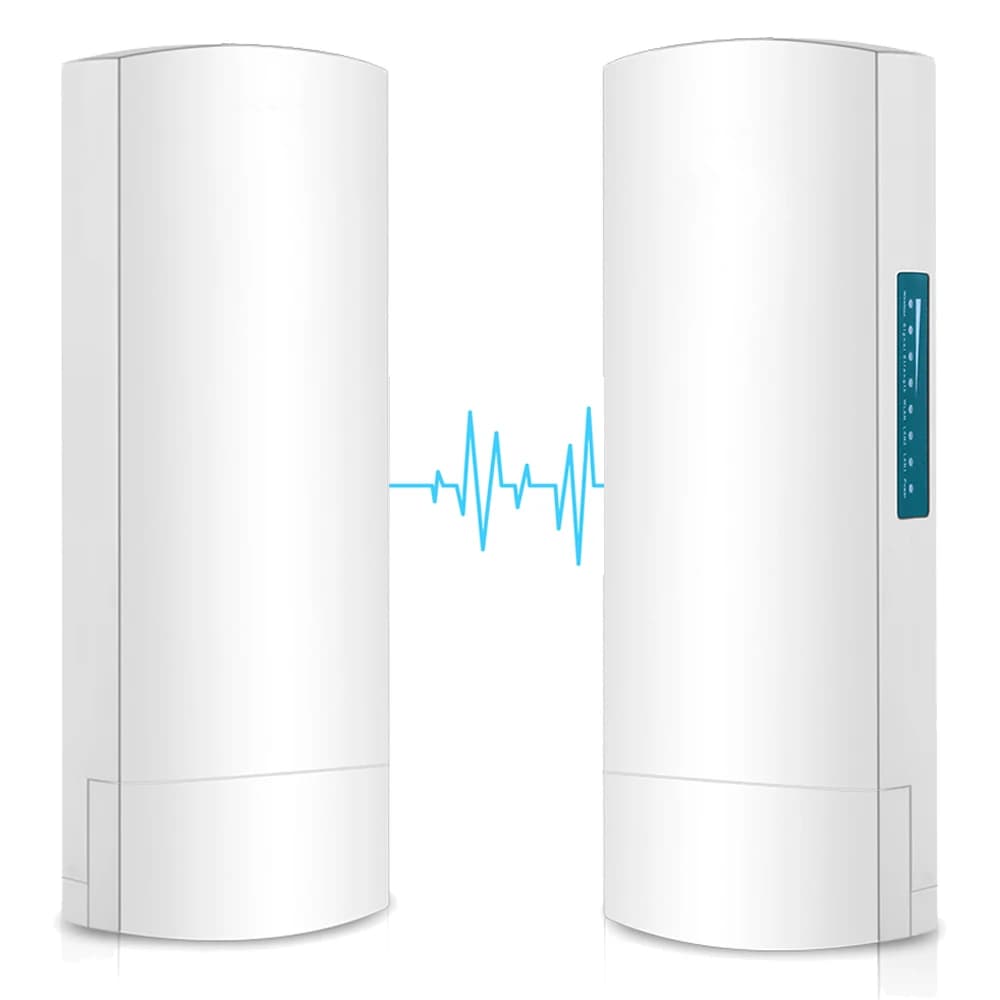 2 Pcs Wireless Outdoor Ap 5.8G 3KM / 300Mbs / Wifi Bridge CPE Directional Antenna Remote Outdoor Access Point Weatherproof IP65