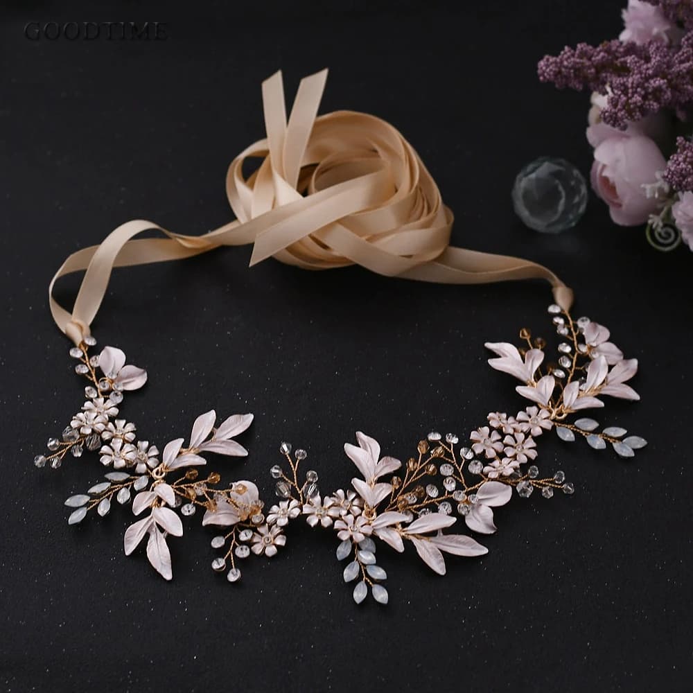 Fashion Women Belt Rhinestone Wedding Bridal  Belts For Wedding Dress Flower Pearl Belt For Girl Party Night Dress