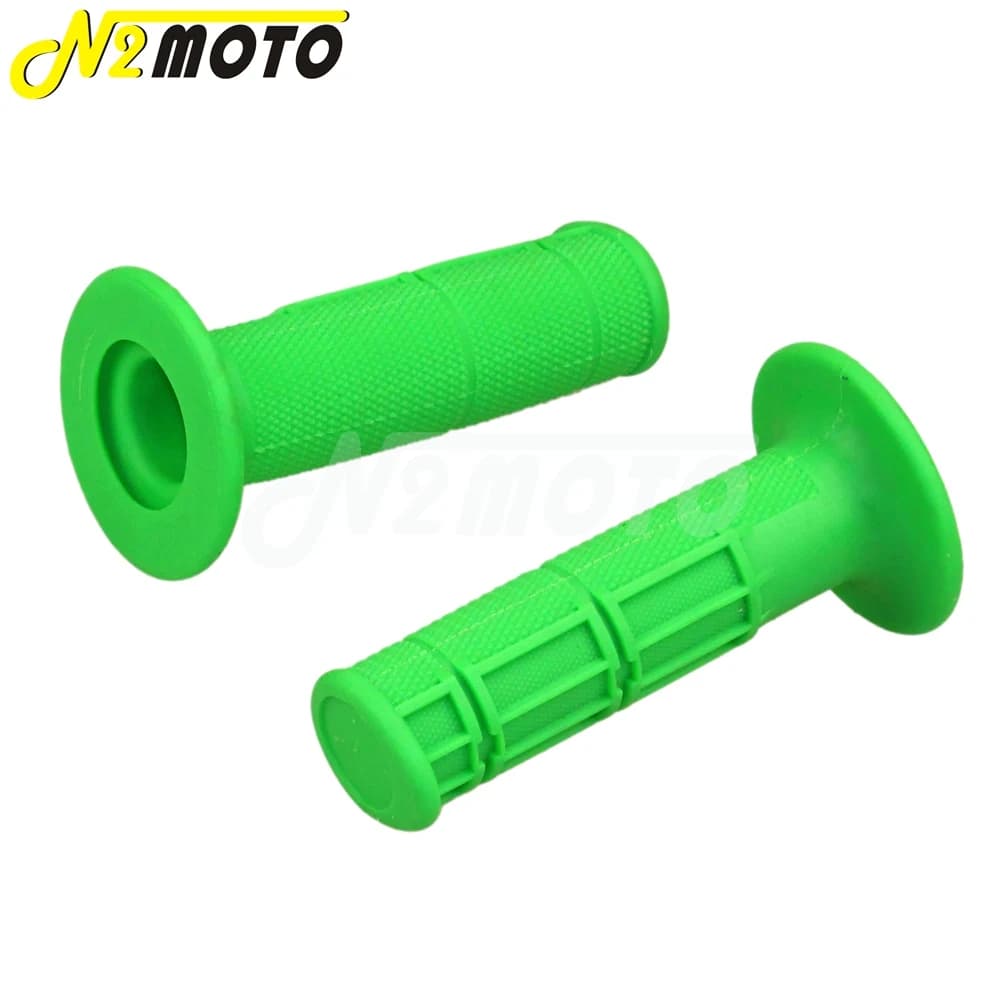 Green 7/8" 22mm Motorcycle Soft Rubber Hand Grips Handle Gel for Kawasaki KLX250 KLR650 KLX140 KLX110 Motocross Pit Dirt Bike