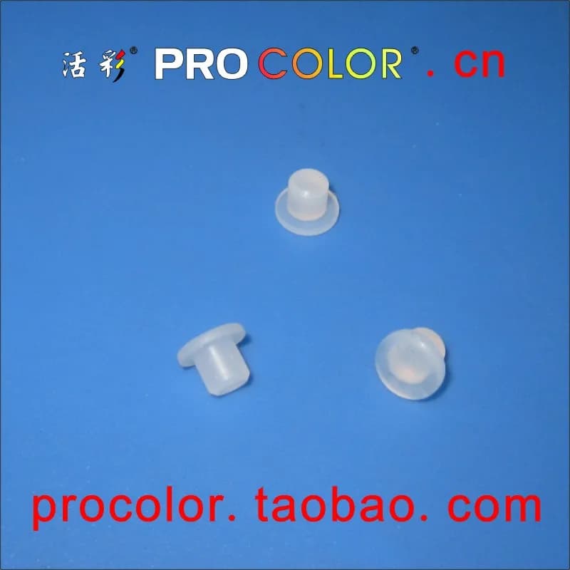 Factory Customized masking quality Transparent black Soft Silicone Rubber washer pull plugs seal 6mm 15/64" hole  6  1/4" 6.5 mm