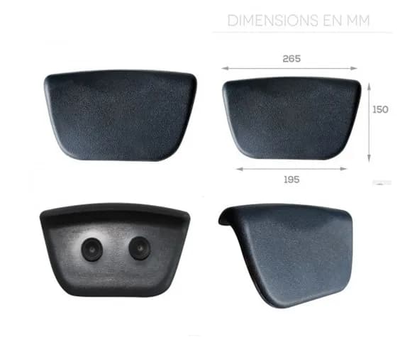 Luxury SPA Waterproof PU Bath Pillows Bathtub Headrest Suction Cup Foam Bathroom Body Mist Non-Slip Bath Tub Pillow