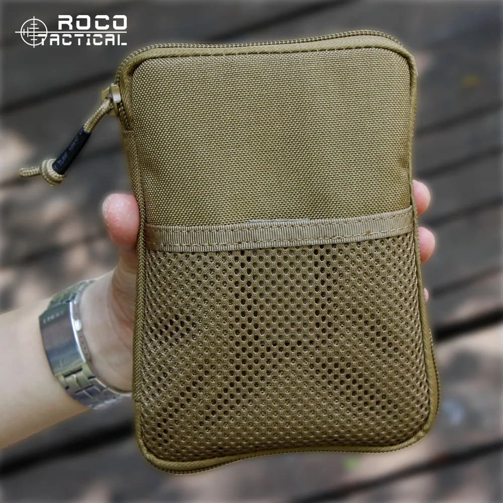 ROCOTACTICAL Army Fan Sports Waist Bag for 6" Mobile Phone Dual Zipper Hiking EDC Tactical Waist Bag