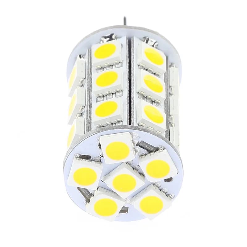 27Led G4 Lamp Lighting Dimmable  Bulb SMD 5050 12VAC/12VDC/24VDC 4W White  Warm White 540-594LM 5pcs/lot