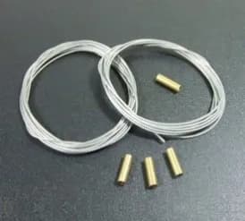 2pcs* Steel Wire D0.6x1500mm with Copper Cover