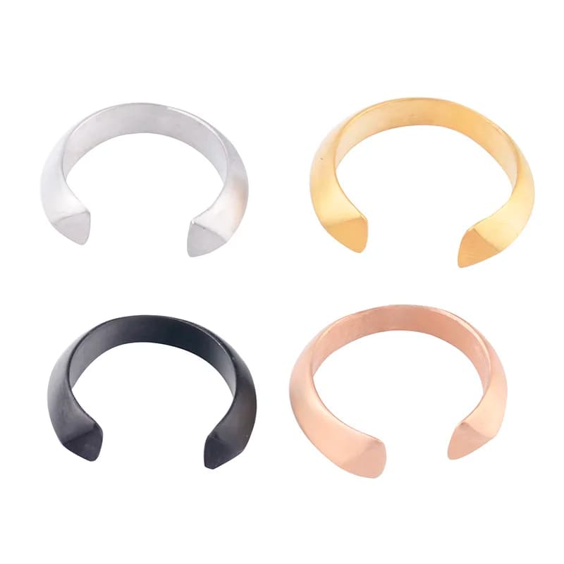 New Designer Men's Ring movement Vintage Opening couple band rings,Stainless steel fashion Punk ring ring for women