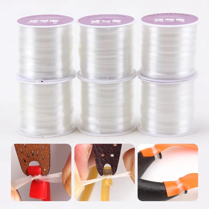 20m 1pc Rubber band Tube Tie rope for slingshot catapult Hunting outdoor shooting accessories