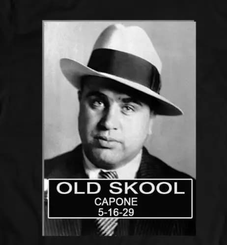 Al Capone Mugshot **Oldskool Rare Custom Artwork Shirt S-Xxxl Many Options Newest O-Neck Cotton Comfortable T-Shirt Homme Tee