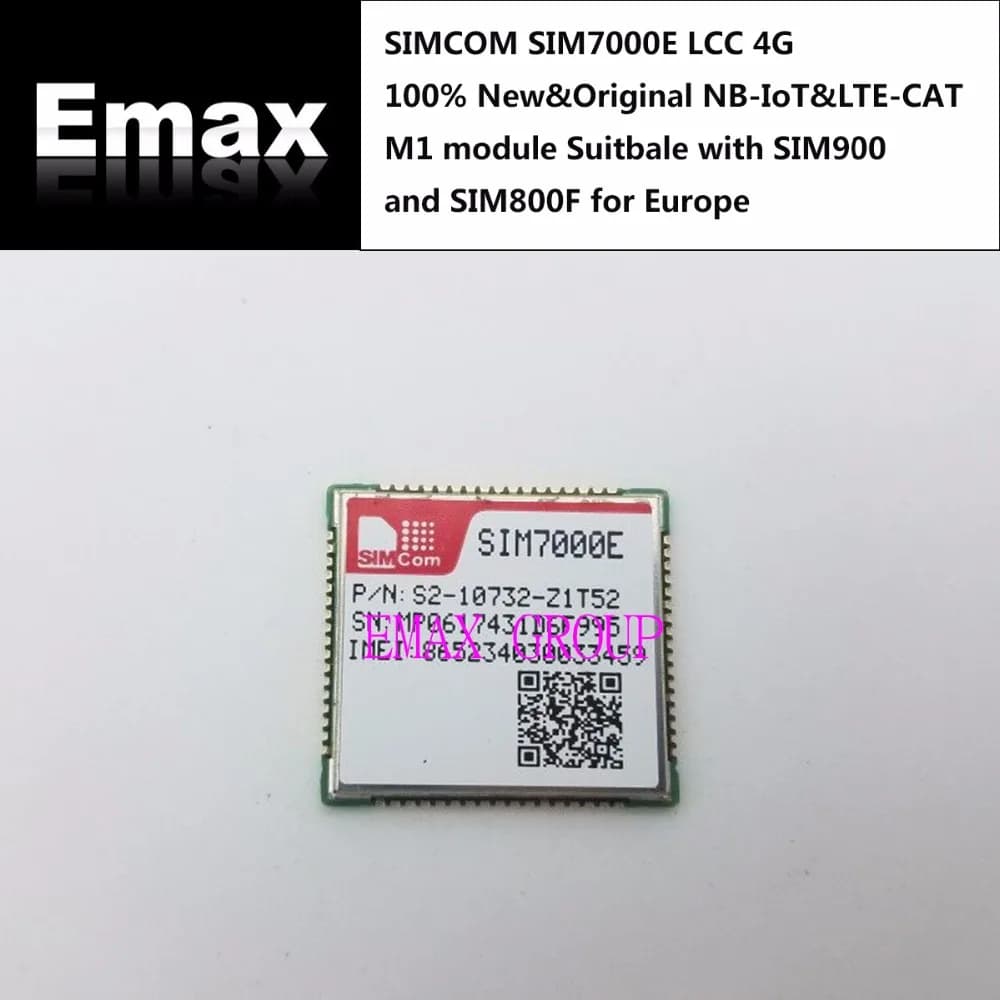 SIMCOM SIM7000E B3/B8/B20/B28 LCC 4G 100% New&Original SIM7000E NBIoT&LTE-CAT M1 module Suitbale SIM900 and SIM800F for Europe