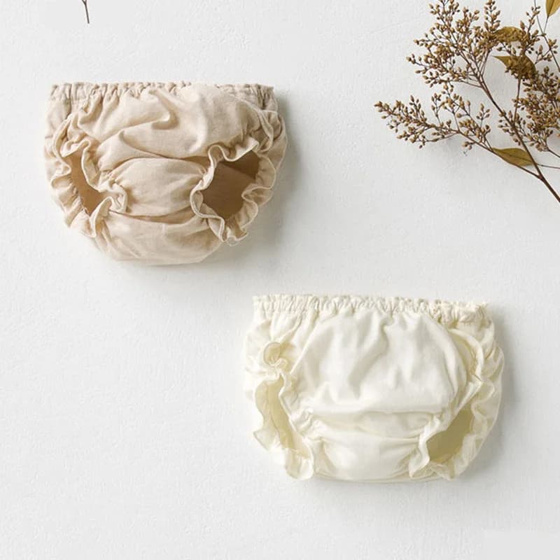 Baby Panties Girl Fashion Solid Lace Cotton Underpants Infant The Diaper Pants Kids Casual Triangle Shorts Child Bread PP Pants