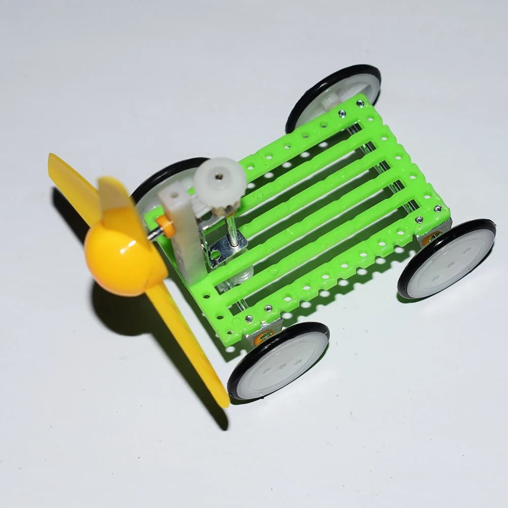 1set Upwind car model/scientific physics experimental Educational toys/DIY technology production/puzzle/baby toys for children