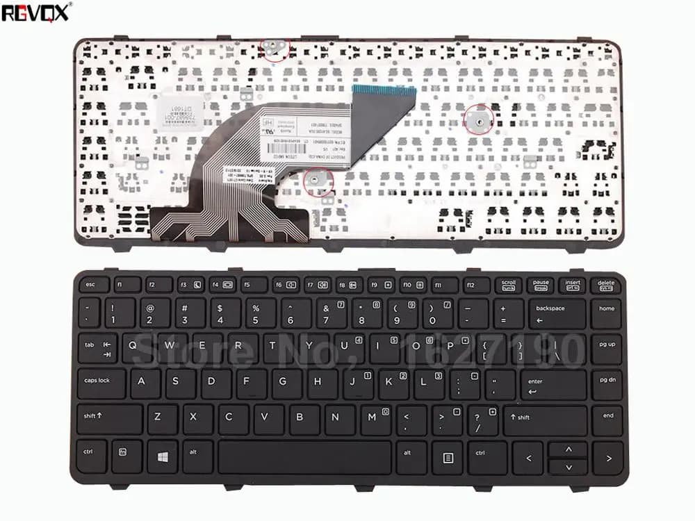 New US Laptop Keyboard For HP PROBOOK 640 G1 645 G1 BLACK FRAME BLACK WIN8 PN:738687-001 Repair Notebook Replacement keyboards