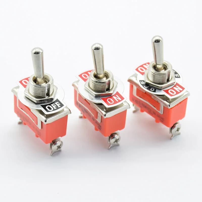 Stainless Steel Waterproof Toggle Swith 12V Heavy Duty Toggle Flick Switch ON OFF ON Car Metal SPDT SPST P0.05 15A 250V Terminal