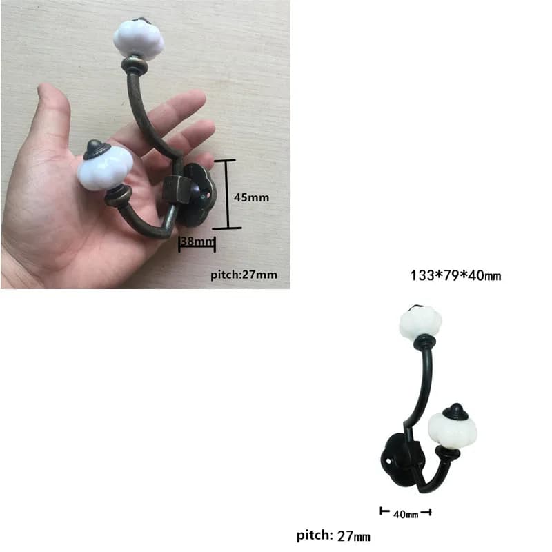 Wall Hooks Alloy Door Hanger With Plastic Hook For Home Hats Bag Coat Clothes Towel Wall Door Hangers Bathroom Accessories,1PC