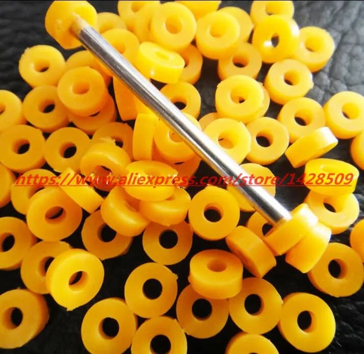 80 pcs/lot  Plastic sleeve  2mm Shaft Sleeve Yellow Color Inner Diameter 2mm Axle Sleeve Fixed Limit