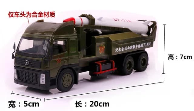 Electronic Pointed Short Range Missiles Field Army Military Cars Alloy Model Child Toy Car Metal Educational Children Toys 2021