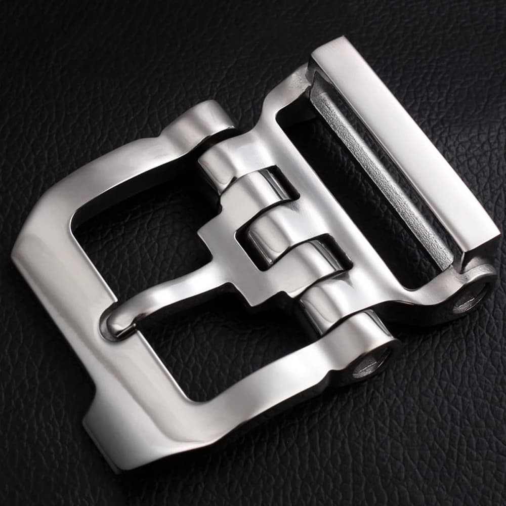Stainless steel 40mm inner width man leather craft tactical belt buckle hardware accessories