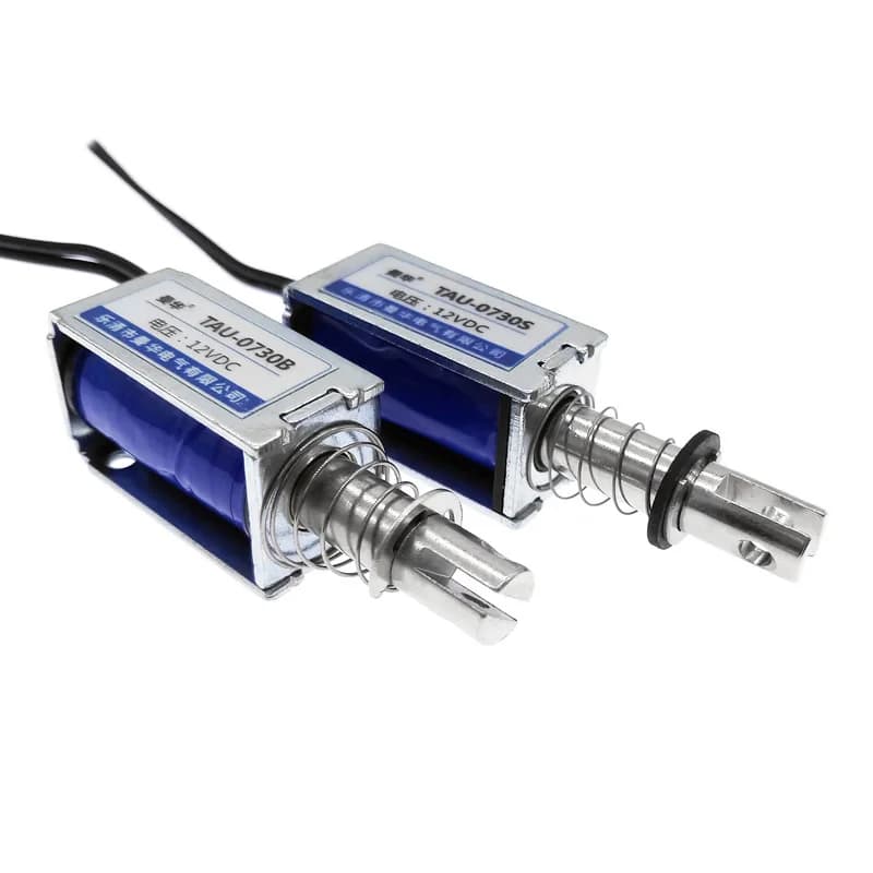 Electric magnet 12V 24V frame solenoid electromagnet 0730S 0730B push&pull travel 10mm