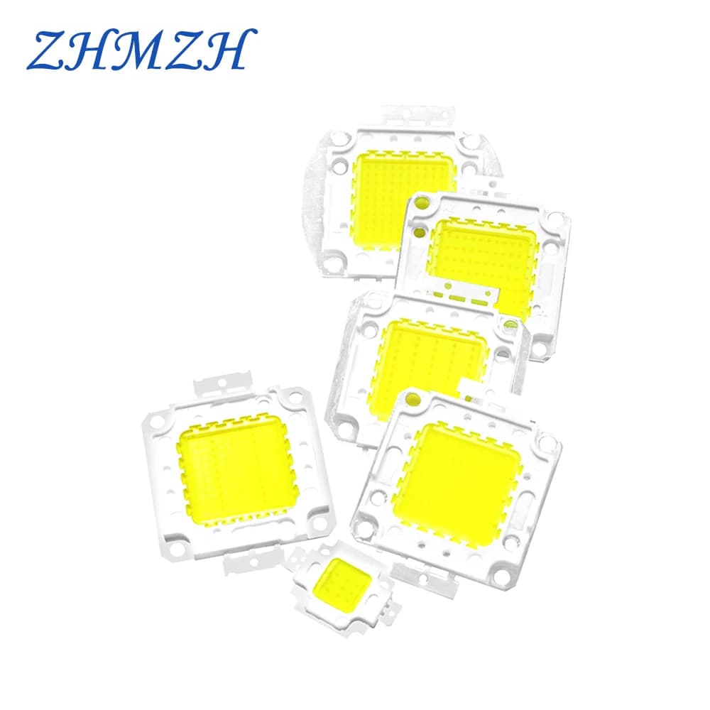 High Quality 30-36V Output High Power Integrated LED Chip 10W 20W 30W 50w 70W 100W SMD COB LED Bulb DIY For Floodlight Spotlight