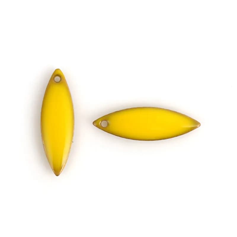 DoreenBeads Fashion Copper Enamelled Sequins Pendant Marquise Unplated Colorful Enamel DIY Charms 16mm x 5mm( 2/8"), 10 PCs