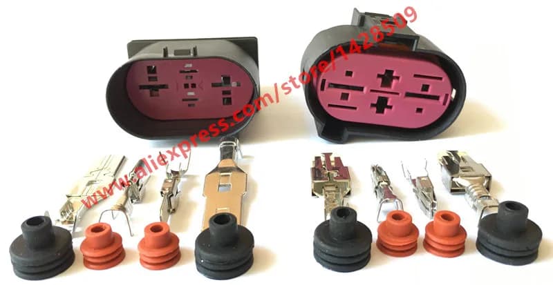 1 Set 1J0906444 1J0906234 4 Pin Auto Wiring Connector For VW Passat B7 Tiguan Golf Skoda Octavia Yeti Audi 1J0906444 1J0906234