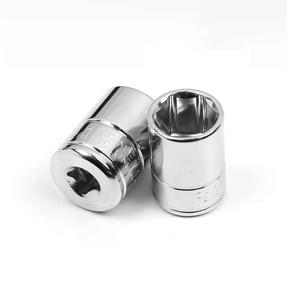 Hexagonal standard 1/4 6.3MM Small Wrench Sleeve Head 4MM-14MM Replaceable Ratchet wrench Connector Nut Removal Tool socket Set