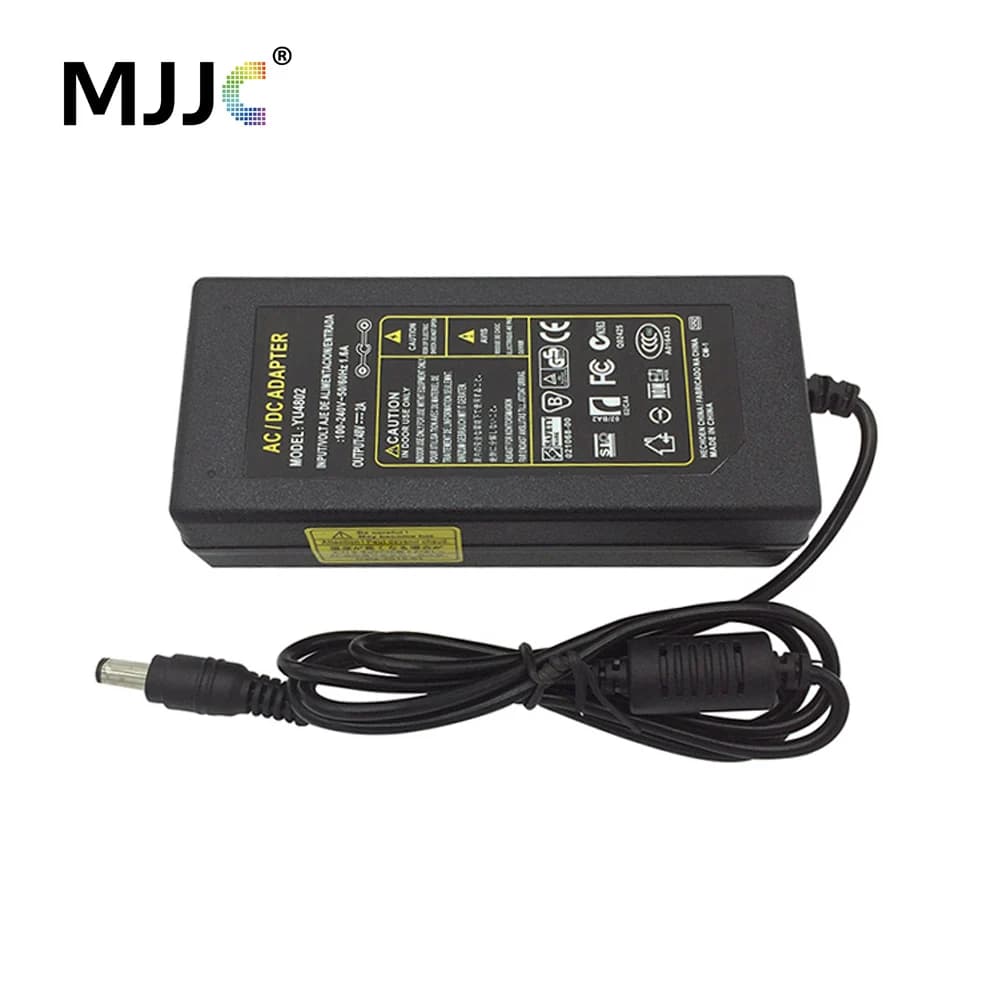 48V 2A LED Desktop Adapter Power Adapter 96W Power Supply with US EU Standard AC Cable Plug for LED Lights