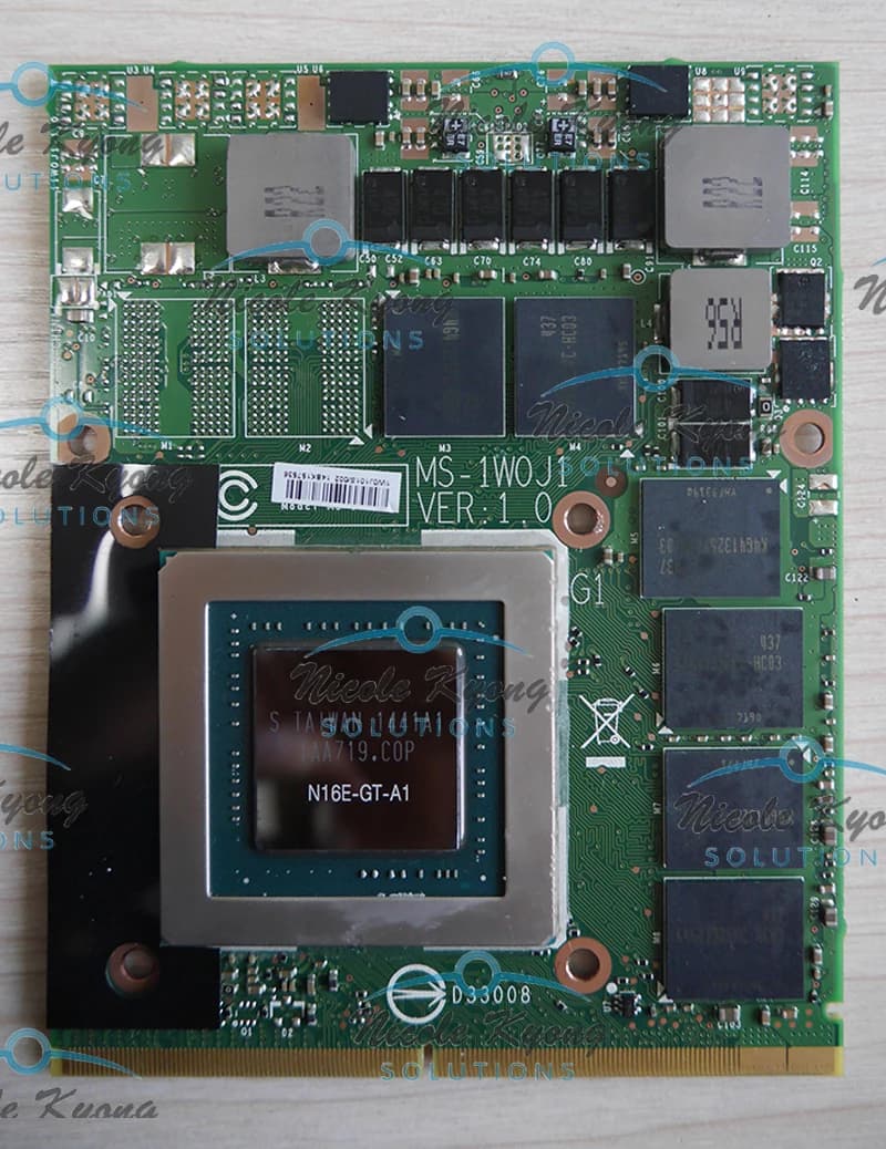 GTX 970M GTX970M MS-1W0J1 3G MS-1W0H1 6G N16E-GT-A1 GDDR5 for MSI 16F3 16F4 1762 1763 GT60 GT70 GE72 VGA Video Card Board
