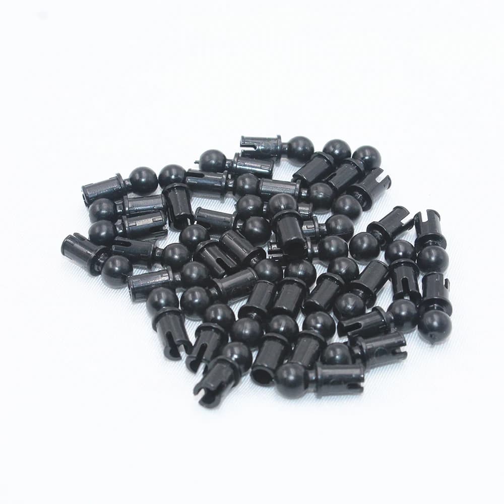 MOC Building Blocks Technical Parts 100pcs Technical BALL WITH FRICTION SNAP compatible with Lego 6628 for Kids Boys Toy