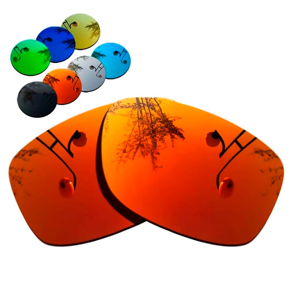 100% Precisely Cut Polarized Replacement Lenses for Jupiter Squared Sunglasses Red Mirrored Coating Color- Choices