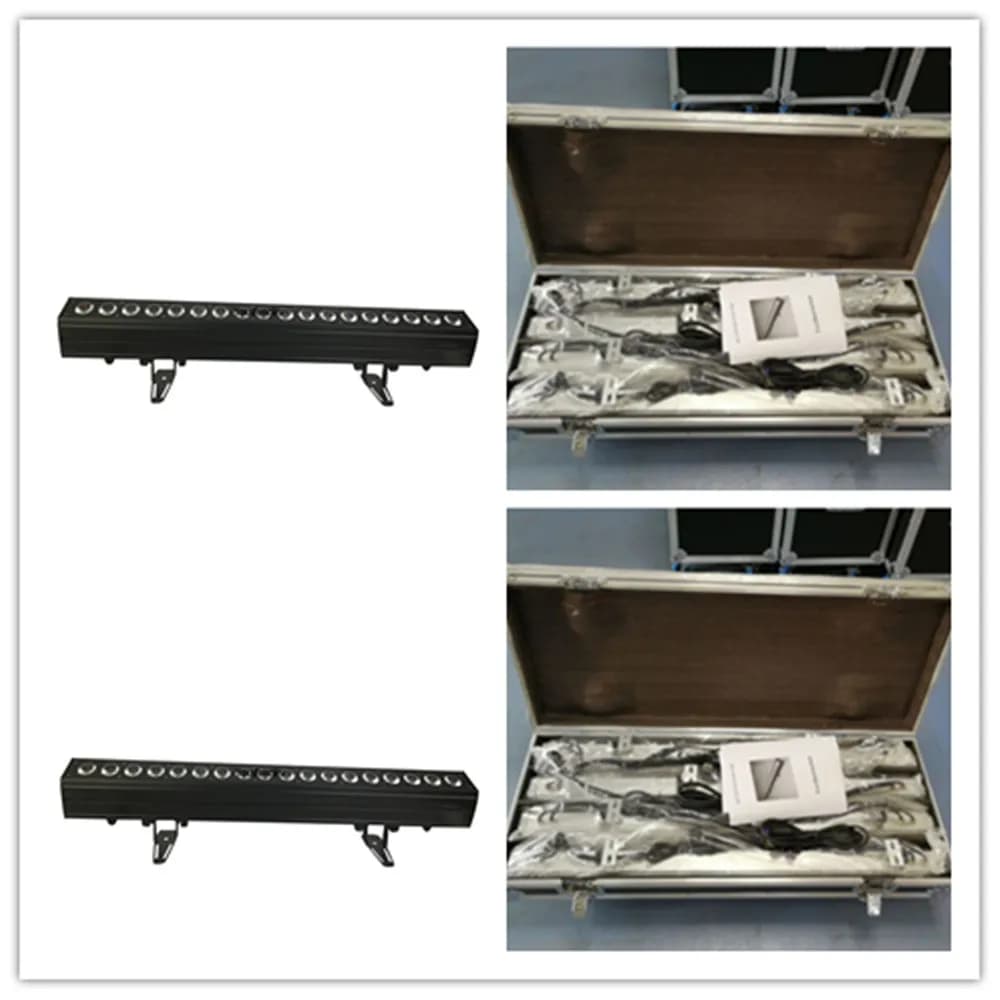 8 pcs with flightcase for exhibition hall super thin exterior dmx rgbwa led wall washer 18x15w 5in1 led indoor wall wash light